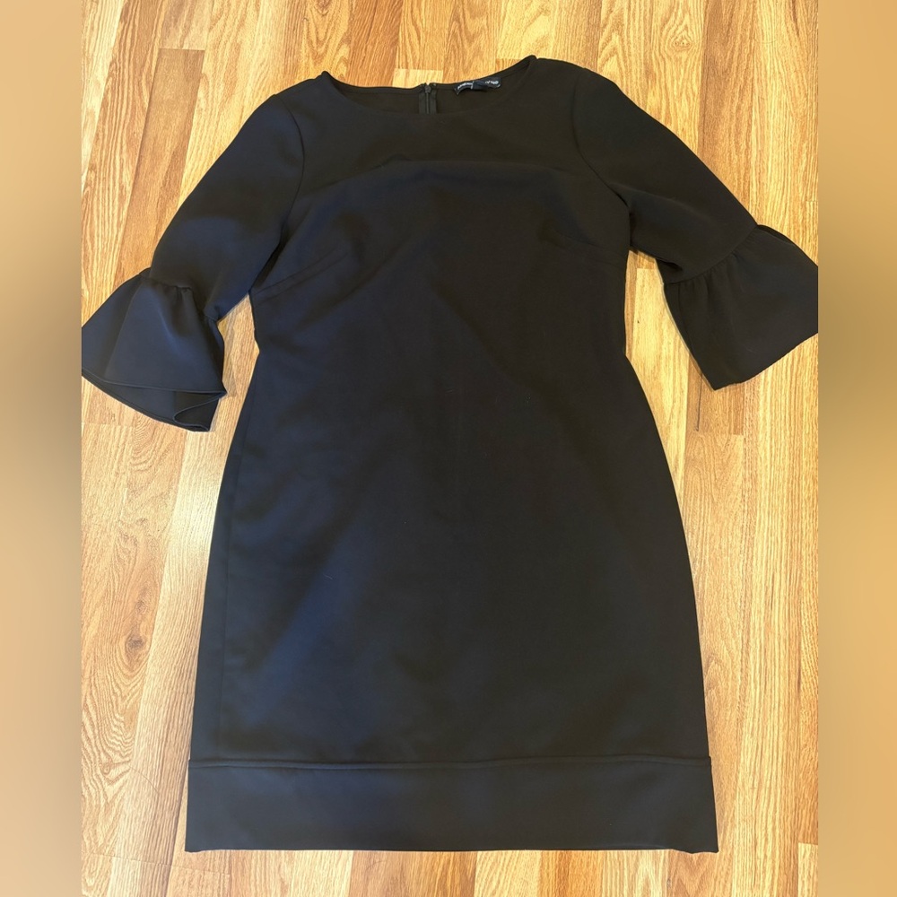American Living Black Long Sleeve Dress size 12 bell sleeves